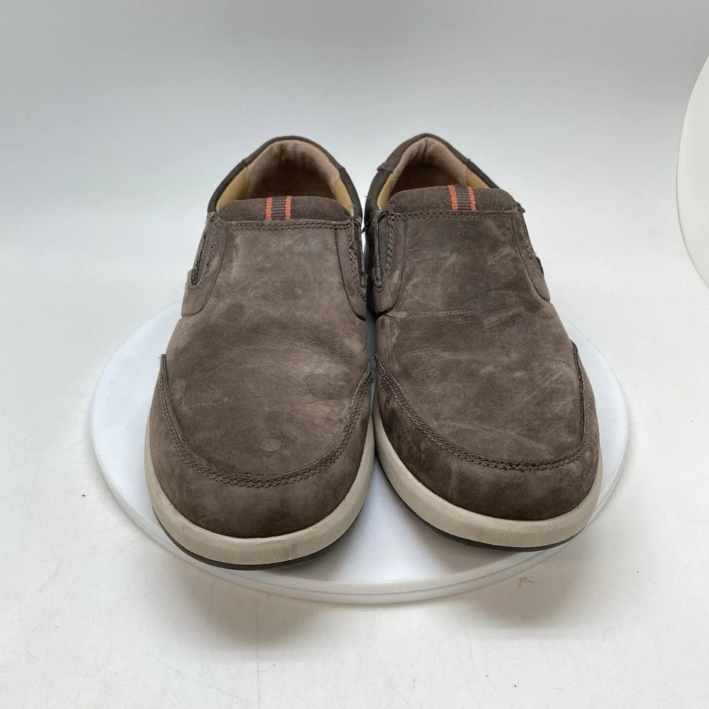 Clarks Sneakers Mens 9.5 W Un Trail Step 26140383 Brown Slip Ons Casual Shoes